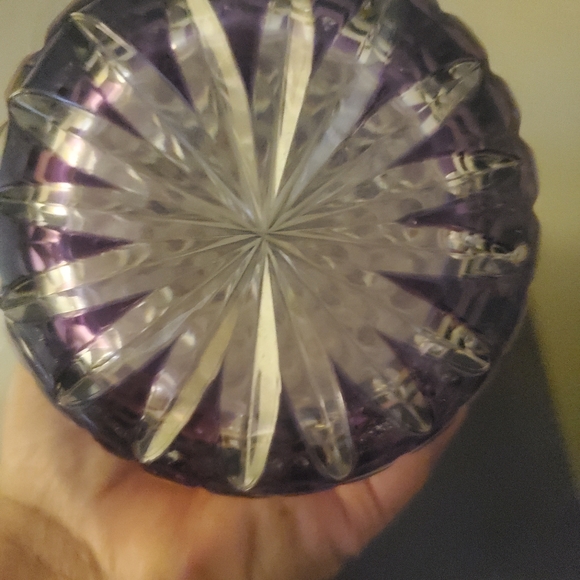 Val Saint Lambert Crystal Cut Vase - Picture 6 of 6